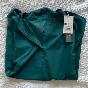 Figs FionLite CARIBBEAN BLUE Rafaela scrub top